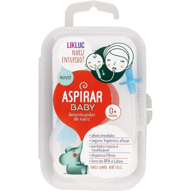 Kit aspirador nasal bebê - 2 unidades